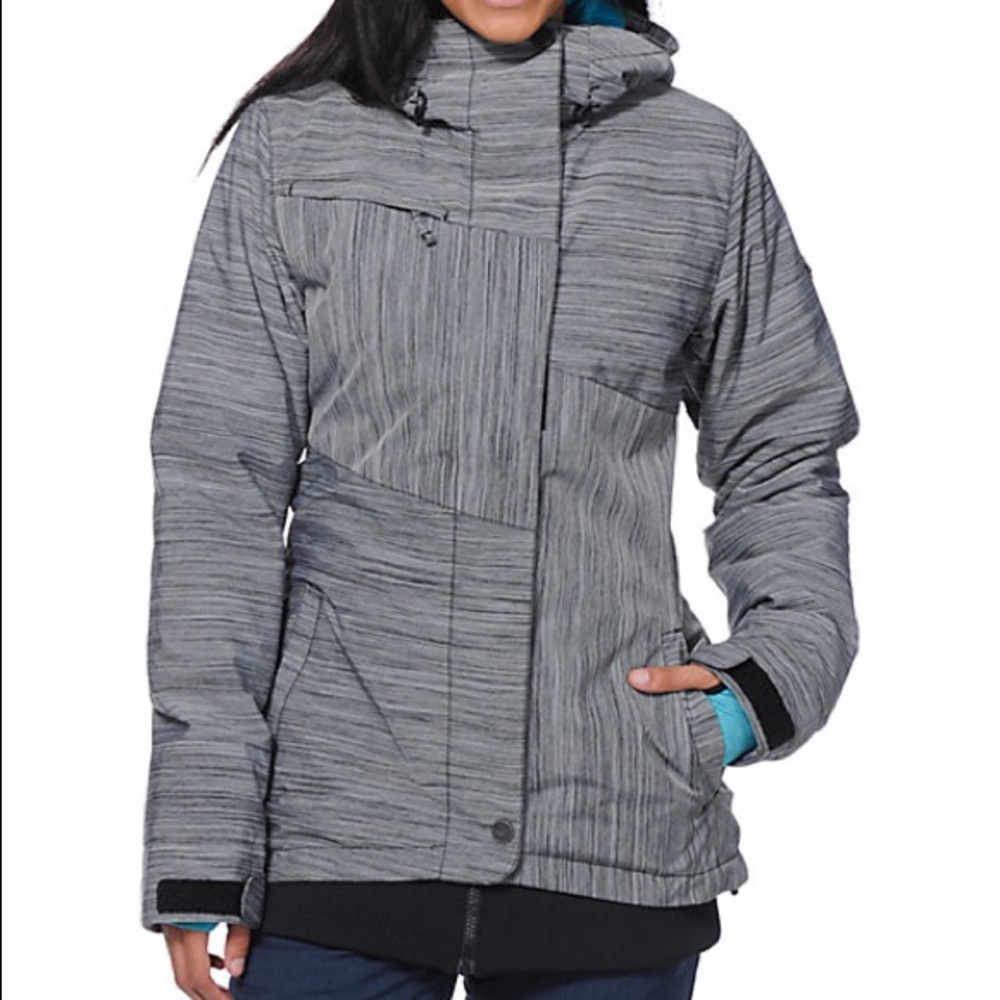 ISO Roxy grey & blue bring it on jacket L